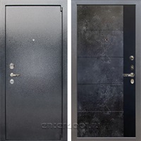 Входная дверь Лекс 3 Барк №124 (Серый букле / Стоун Грей + Лофт черный)