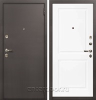 Входная дверь 1А №122 (Медный антик / Белый матовый)