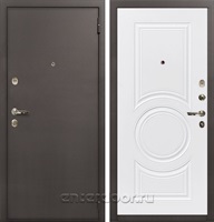 Входная дверь 1А №125 (Медный антик / Белая шагрень)