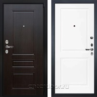 Входная дверь Бристоль №122 (Венге / Белый матовый)