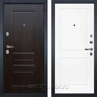 Входная дверь Гладиатор 3к Классик №122 (Венге / Белый матовый)