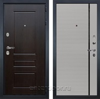 Входная дверь Гладиатор 3к Классик №121 (Венге / Софт грей)
