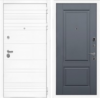 Входная дверь Гранд 3к (Белый матовый / ФЛ-117 Графит софт) 29657