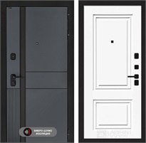 Входная дверь EVOLAB 26 - Эмаль белая RAL 9003 для установки в квартиру 30287