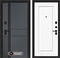 Входная дверь EVOLAB 27 - Эмаль белая RAL 9003 для установки в квартиру 30288