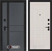 Входная дверь EVOLAB 03 - Сандал белый для установки в квартиру 30289