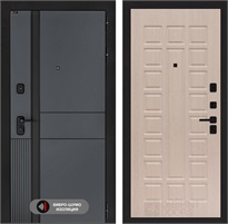 Входная дверь EVOLAB 04 - Беленый дуб для установки в квартиру 30292