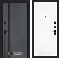 Входная дверь EVOLAB 07 - Белое дерево для установки в квартиру 30297