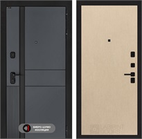 Входная дверь EVOLAB 05 - Венге светлый для установки в квартиру 30302