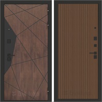 Входная дверь BN-14 панель Хомс - Дуб кантри темный для установки в квартиру 30543