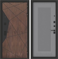 Входная дверь BN-14 панель Амстрод - Серый софт рельеф для установки в квартиру 30546