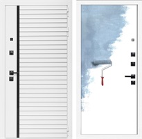 Входная дверь Урбан Лайн 3к (Белый матовый / Под покраску) для установки в квартиру 30669