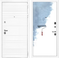 Входная дверь Гранд 3к (Белый матовый / Под покраску) для установки в квартиру 30679