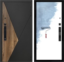 Входная дверь Гранит с умным замком - Под покраску для установки в квартиру 30691