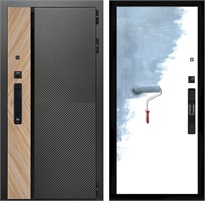 Входная дверь Оникс с умным замком - Под покраску для установки в квартиру 30693