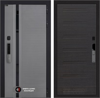 Входная дверь Piano Smart с умным замком - 14 Эковенге горизонтальный для установки в квартиру 30749