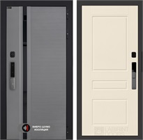 Входная дверь Piano Smart с умным замком - 03 Крем софт для установки в квартиру 30769