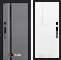 Входная дверь Piano Smart с умным замком - 21 Белый софт для установки в квартиру 30790