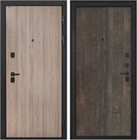 Входная дверь Профит Black (Ильм американский / Тиковое дерево) для установки в квартиру 20470