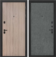 Входная дверь Профит Black (Ильм американский / Штукатурка графит) для установки в квартиру 30805