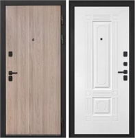 Входная дверь Профит Black ФЛ-2 (Ильм американский / Силк ясень белый) для установки в квартиру 30809