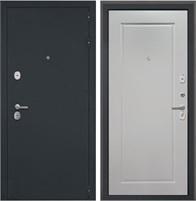 Входная дверь Гектор ФЛ-642 (Черный шелк / Мэджик шифон белый) для установки в квартиру 18183