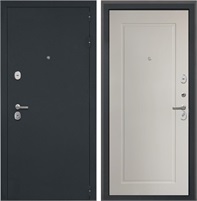 Входная дверь Гектор ФЛ-642 (Черный шелк / Мэджик Сэнд светлый кофе) для установки в квартиру 18185