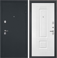 Входная дверь Гектор ФЛ-2 (Черный шелк / Силк ясень белый) для установки в квартиру 30814
