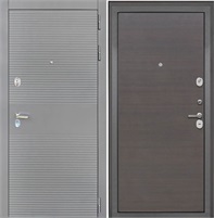 Входная дверь Брайтон Антрацит Грей / Гладкая ЭкоВенге для установки в квартиру 4408