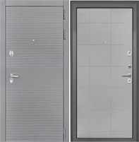 Входная дверь Брайтон Антрацит Грей / ФЛ-6 Геометрия Мэджик Тин для установки в квартиру 17098