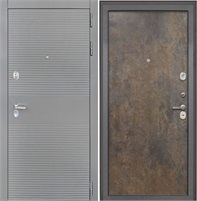 Входная дверь Брайтон Антрацит Грей / Гладкая Гранж для установки в квартиру 27413