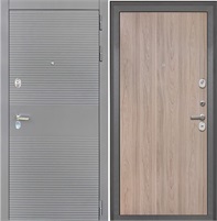 Входная дверь Брайтон Антрацит Грей / Гладкая Ильм американский для установки в квартиру 27414