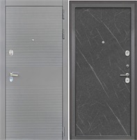 Входная дверь Брайтон Антрацит Грей / Гладкая Гранит лава для установки в квартиру 27415