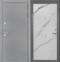 Входная дверь Брайтон Антрацит Грей / Гладкая Мрамор арктик для установки в квартиру 27417