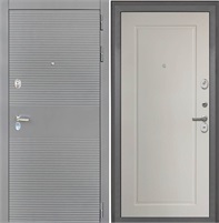 Входная дверь Брайтон Антрацит Грей / ФЛ-642 Мэджик Сэнд светлый кофе для установки в квартиру 19048