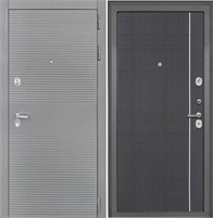 Входная дверь Брайтон Антрацит Грей / В-07 Венге для установки в квартиру 17105