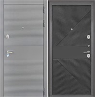 Входная дверь Брайтон Антрацит Грей / ФЛ-613 Черный для установки в квартиру 28869