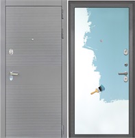 Входная дверь Брайтон Антрацит Грей / Под покраску установки в квартиру 30830