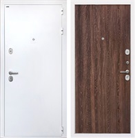 Входная дверь Колизей White (Белая шагрень / Дуб филадельфия коньяк) для установки в квартиру 27362