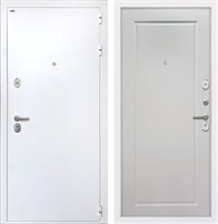 Входная дверь Колизей White ФЛ-642 (Белая шагрень / Мэджик шифон белый) для установки в квартиру 5984