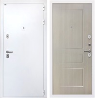 Входная дверь Колизей White ФЛ-638М (Белая шагрень / Лиственница беж) для установки в квартиру 30832