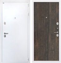 Входная дверь Колизей White (Белая шагрень / Тиковое дерево) для установки в квартиру 30837