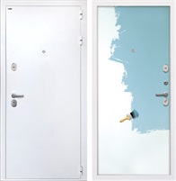 Входная дверь Колизей White (Белая шагрень / Под покраску) для установки в квартиру 30839