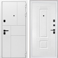 Входная дверь Спарта White панель ФЛ-2 Силк ясень белый для установки в квартиру 27736