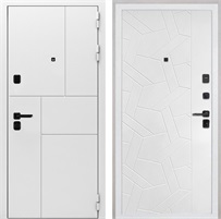 Входная дверь Спарта White панель ФЛ-306 Силк ясень белый для установки в квартиру 27745