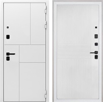 Входная дверь Спарта White панель ФЛ-326М Мэджик шифон белый для установки в квартиру 27756