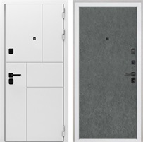 Входная дверь Спарта White панель Гладкая Штукатурка графит для установки в квартиру 30860