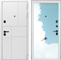 Входная дверь Спарта White панель Под покраску для установки в квартиру 30861