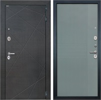 Входная дверь Сенатор Лучи ФЛ-326 (Венге распил кофе / Монолит Фреско) для установки в квартиру 28884