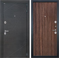 Входная дверь Сенатор Лучи (Венге распил кофе / Дуб филадельфия коньяк) для установки в квартиру 5962